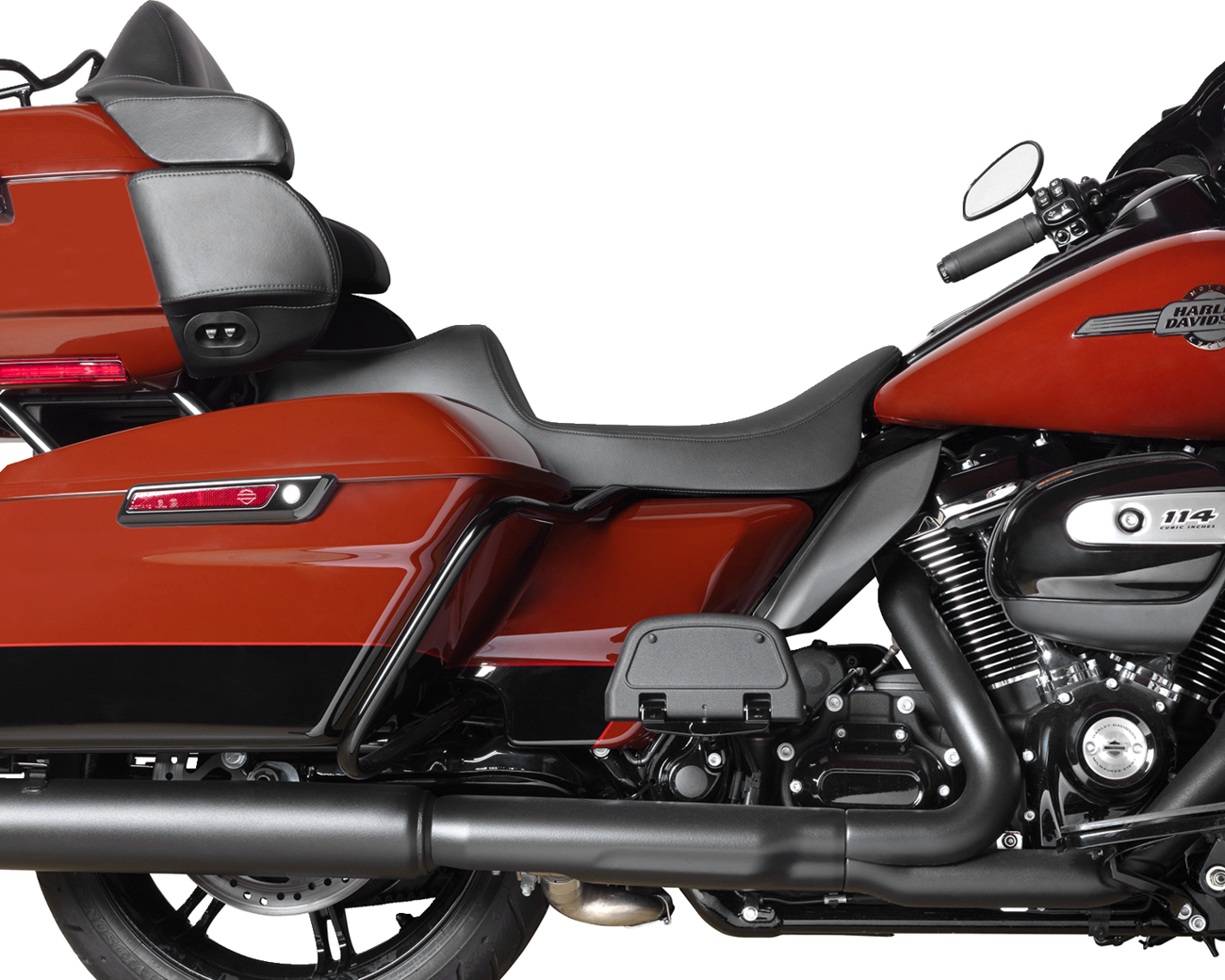 Drag Specialties Seats Predator III Seat - Extended Reach - Smooth - FLH/FLT '08-'24