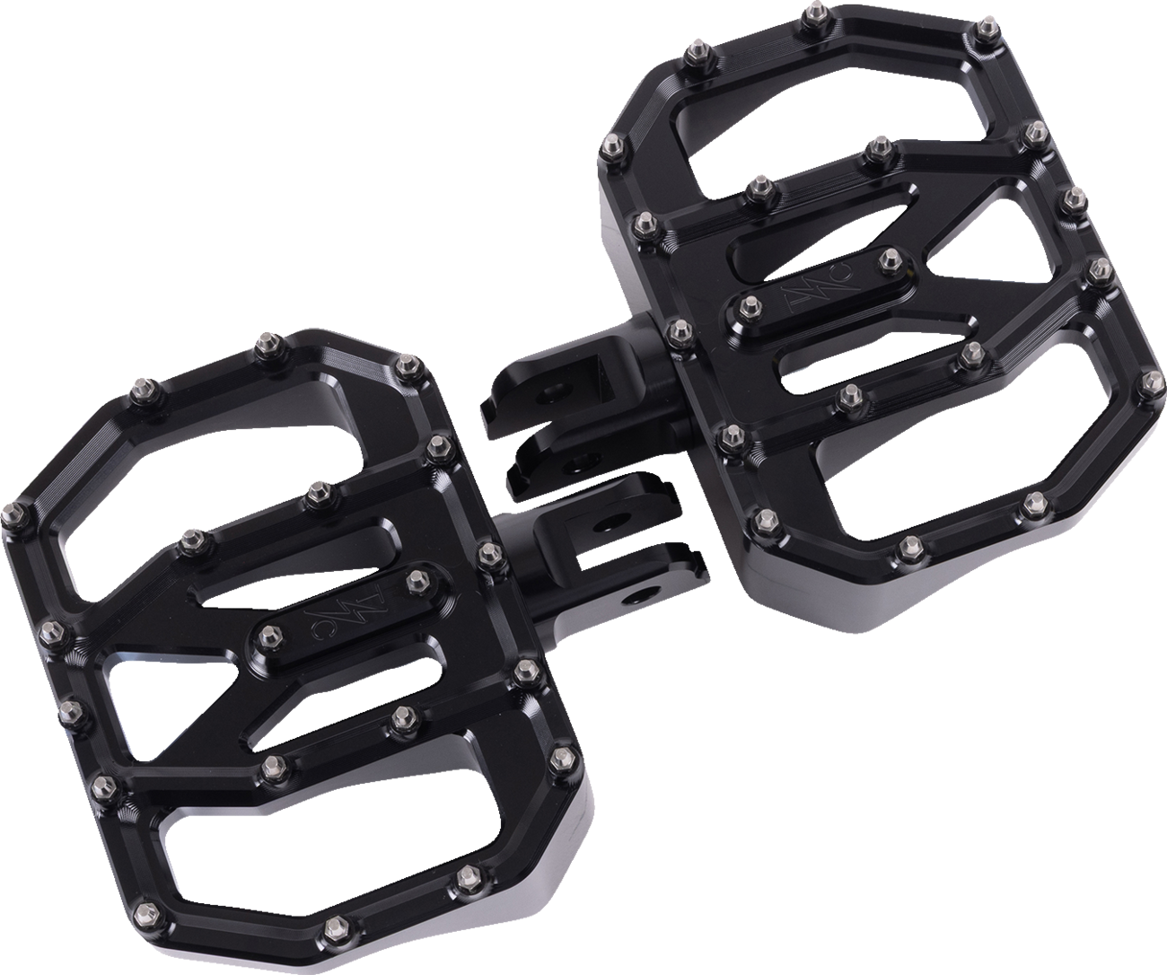 Thrashin Supply CO. Mini Aggressor Floorboards - Black - Front