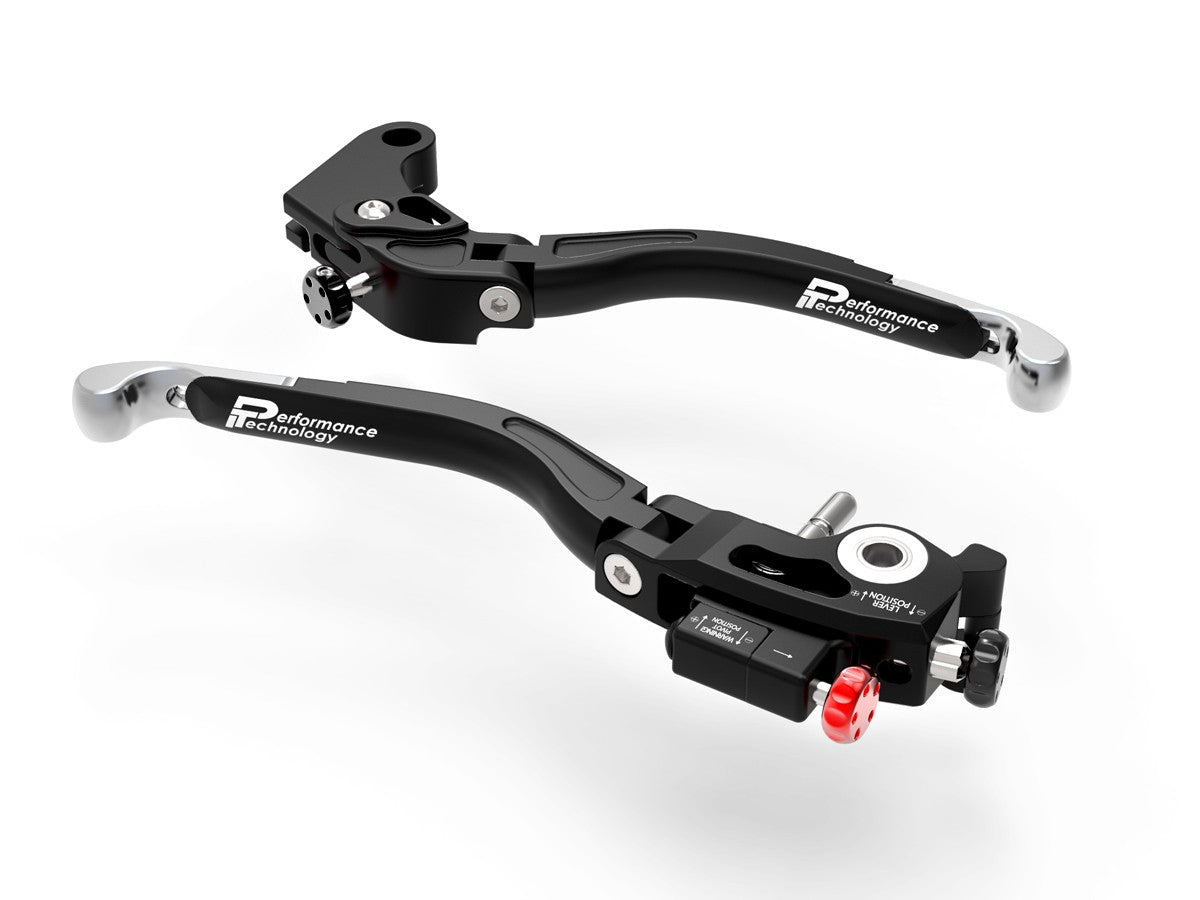 Ducabike DBK L11 Ultimate Brake + Clutch Levers Double Adjustment - BLACK-SILVER