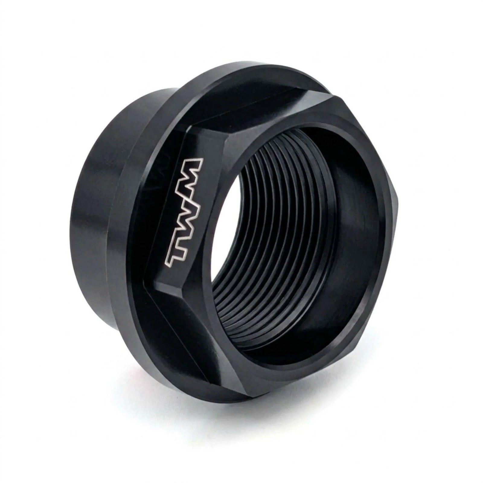TWM CNC Aluminum Front Wheel Axle Nut in Black for Ducati - DRAD.01.N
