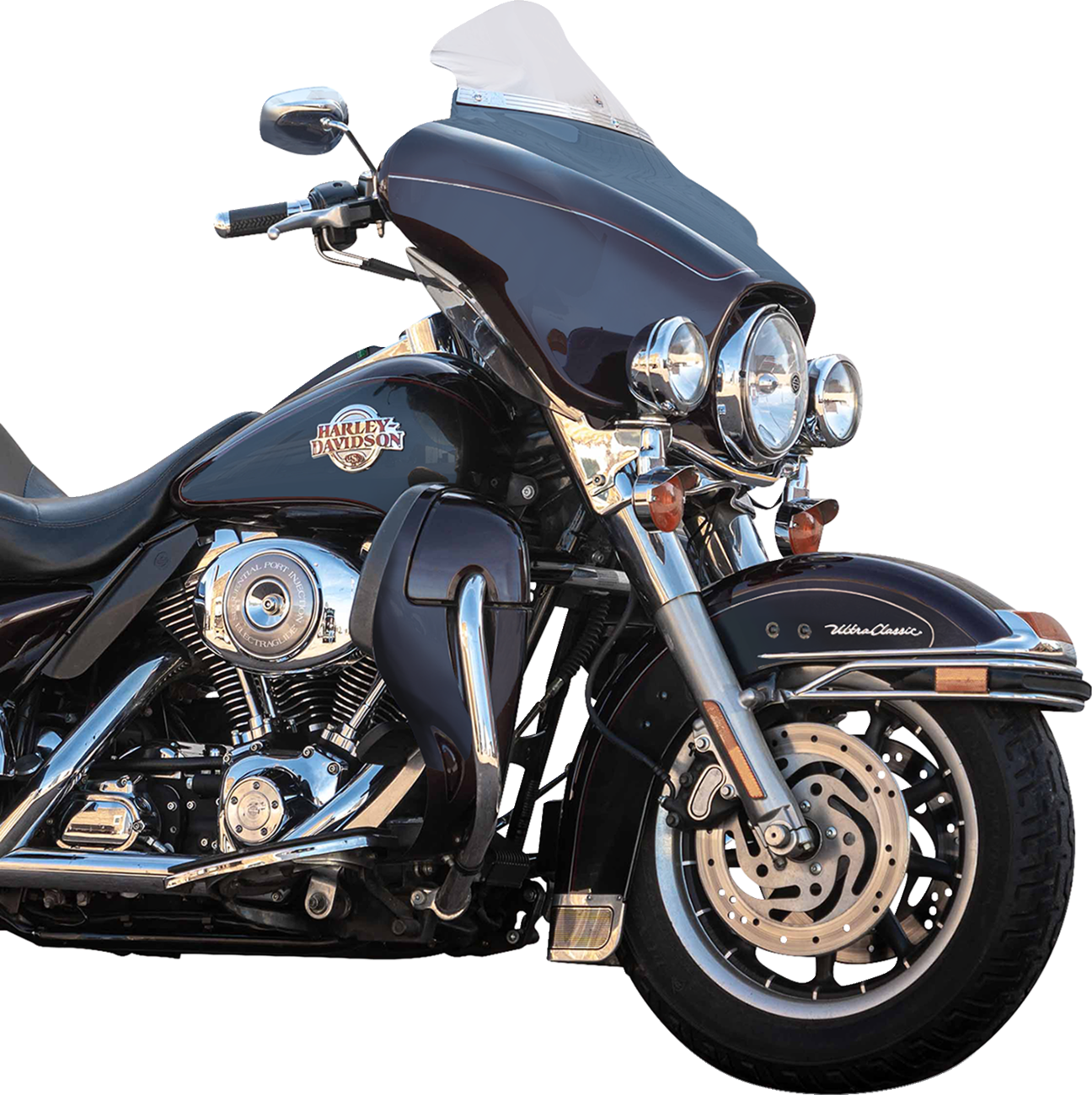 Klock Werks Flare® Windshield - 6-1/2" - Clear - '96-'13 FLH