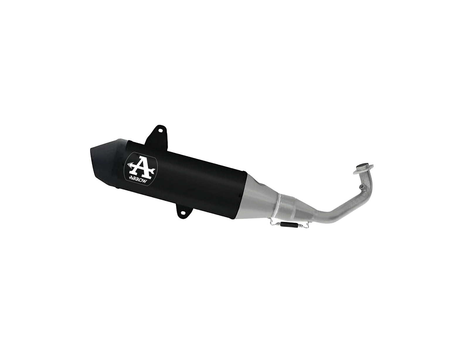 Arrow 53051AKN Racing Full System With Urban Aluminium Dark Slip On With Carbon End Cap