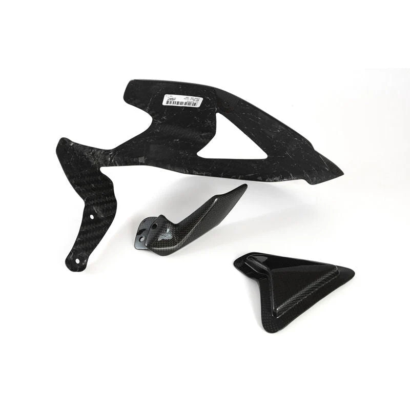 Fullsix Carbon Fiber Swingarm Guard Cover With Shark Fin For Ducati Panigale V2