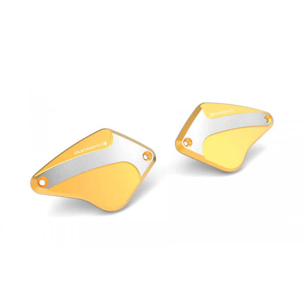 Ducabike DBK Front Brake And Clutch Fluid Reservoir Covers For XDiavel S - Gold