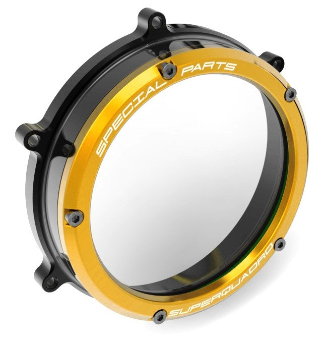 Ducabike DBK Cc119902 Clear Clutch Cover Panigale - BLACK-GOLD