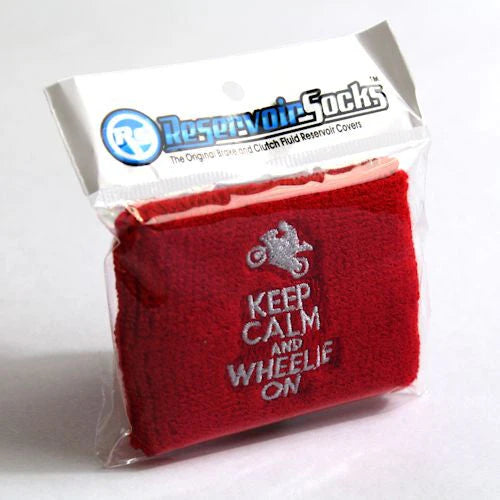 REZSOX Keep Calm And Wheelie On Brake Reservoir Cover
