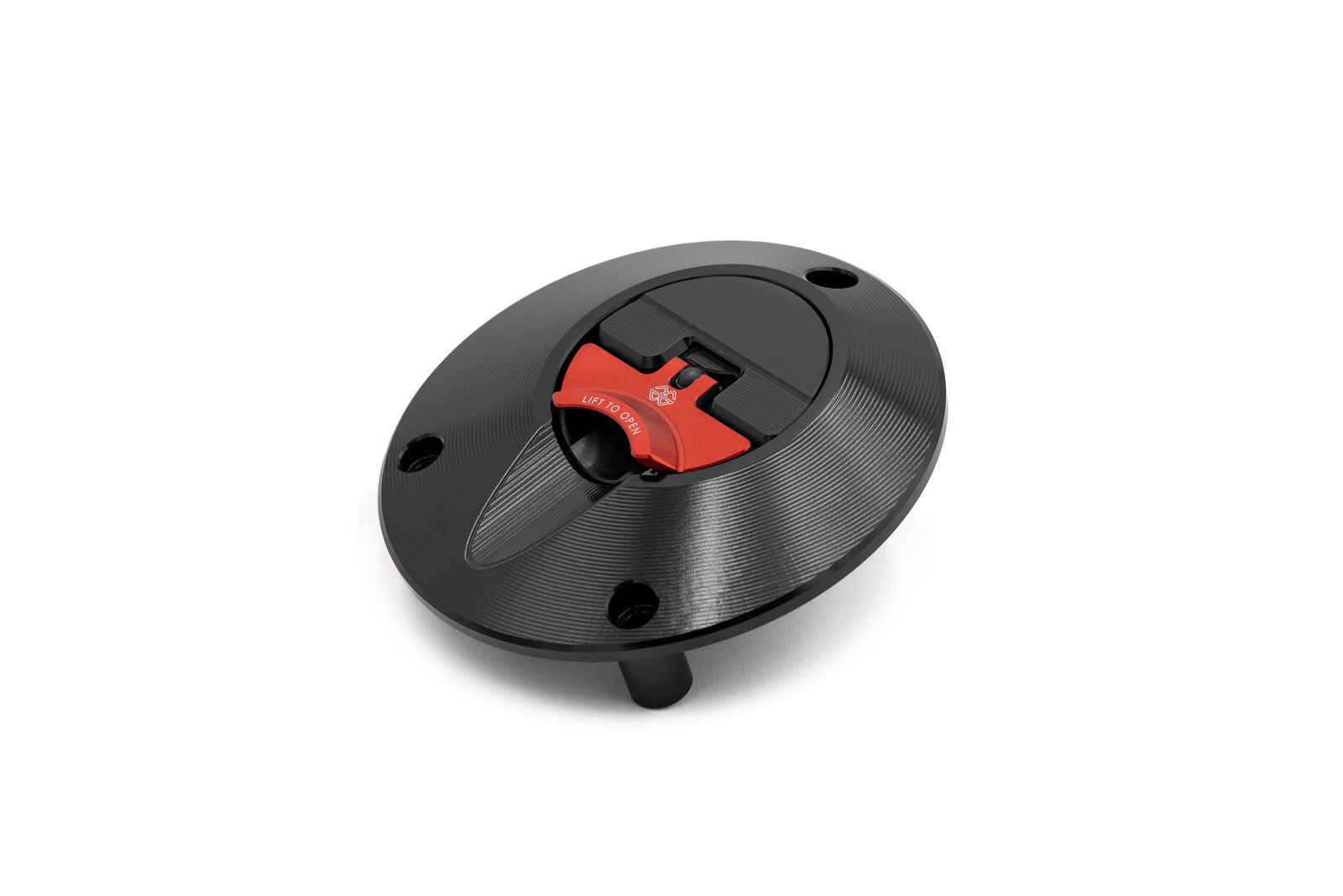 Gilles Tooling FCAP2 – Quick-Release Fuel Cap, Black Red