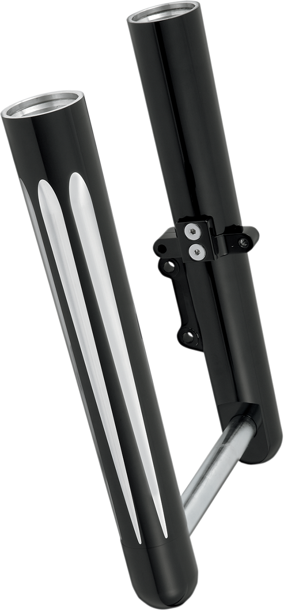 Arlen NESS Fork Legs - Black Anodized - Deep Cut - Dual Disc