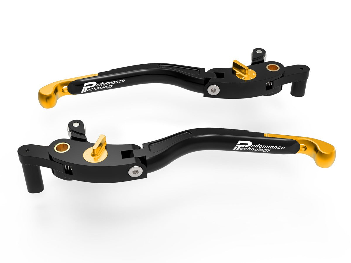 Ducabike DBK LEA15 Brake / Clutch Adjustable Levers Eco GP 2 - BLACK-GOLD