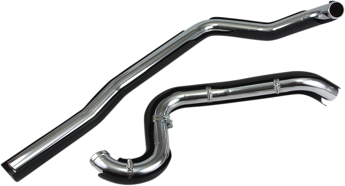 Cobra True Dual Headpipes - Black - '95-'06 FL