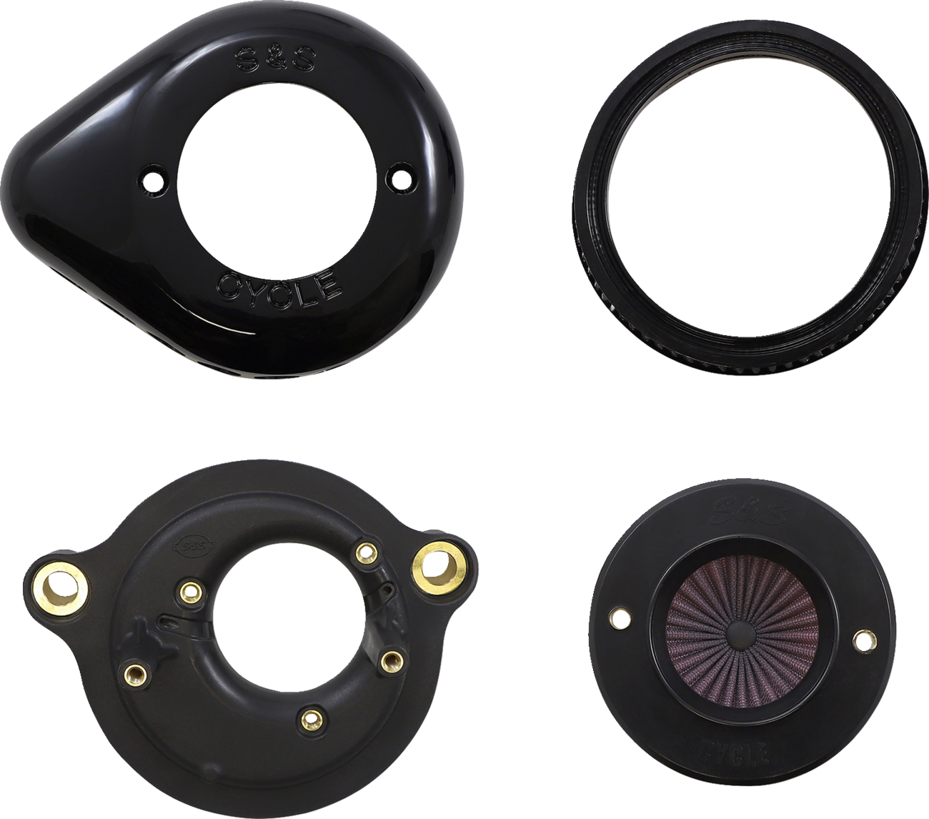 S&S Cycle Air Stinger Stealth Air Cleaner Kit - Black