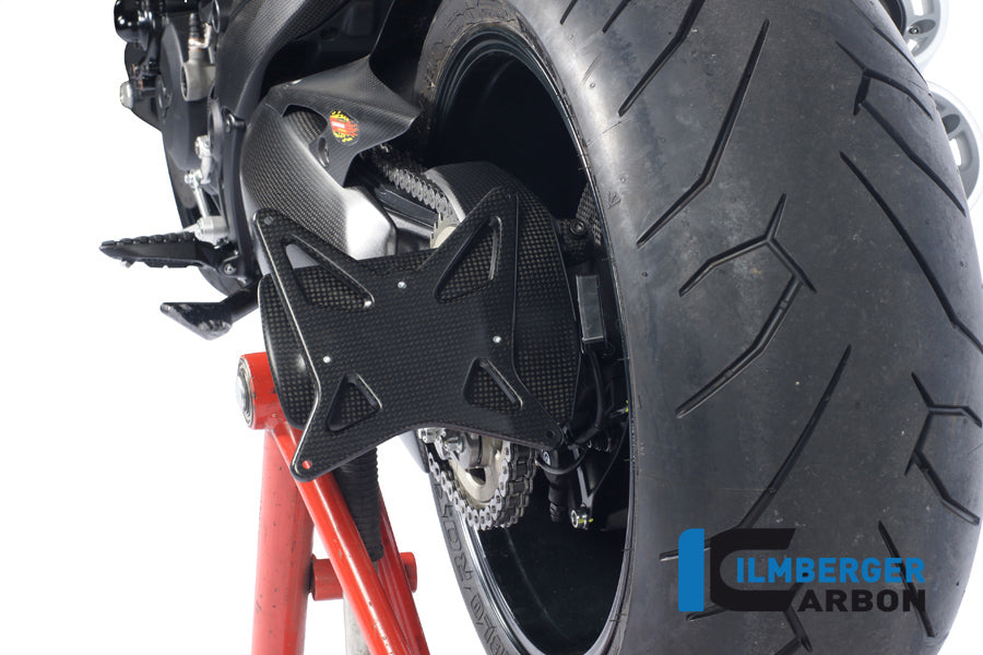 Ilmberger Carbon License Plate Holder Incl. Chain Guard Carbon