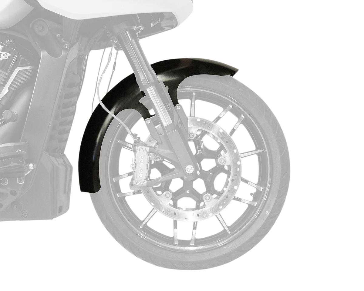 Klock Werks Hugger Front Fender - Black - 16"-19" - HD Challenger/Chief/Pursuit