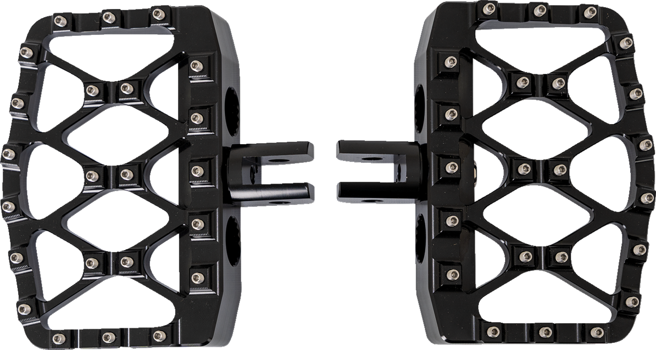 Burly Brand MX-Evolution Mini Floorboards - Black - FL/FX