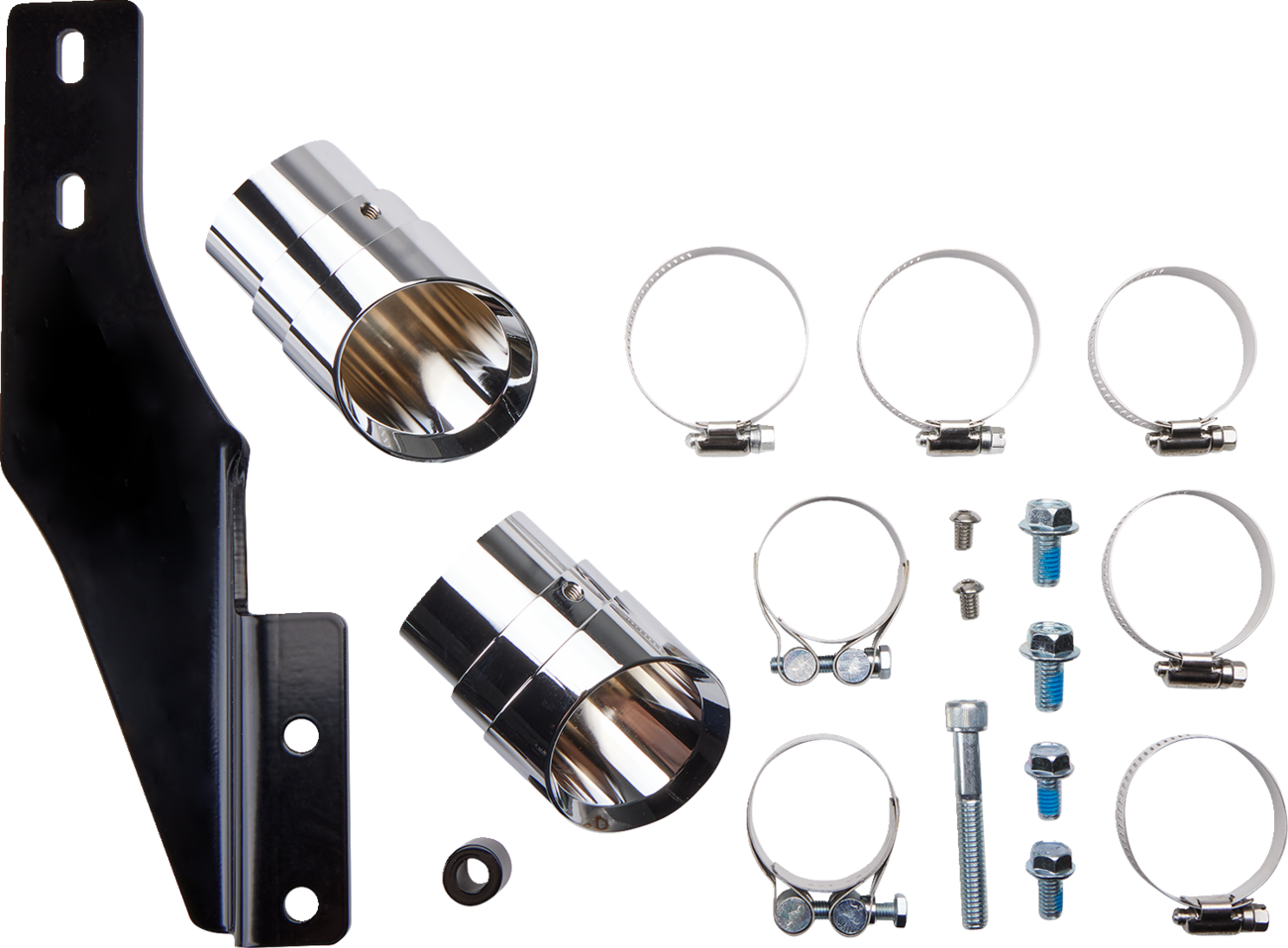 Cobra Speedster Slashdown Exhaust - Chrome - Softail