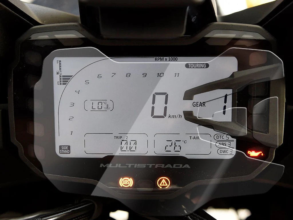 Shieldotron Ducati Multistrada 950 / 1200 / 1260 2015+ Instrument Cluster Screen Protector