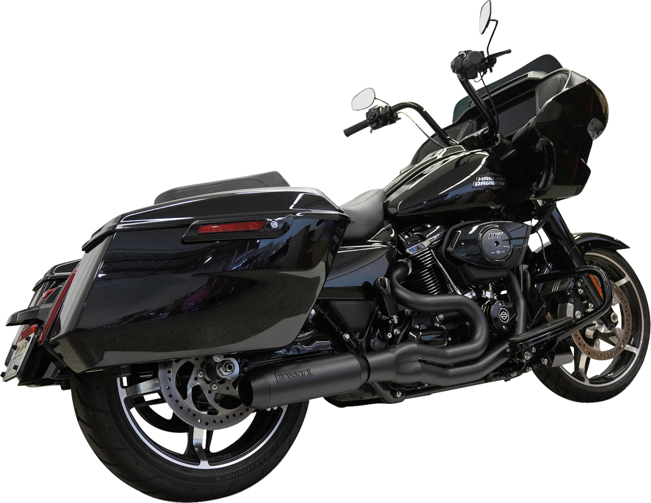 Bassani Xhaust 2-Into-1 Mid-Length Super Bike Exhaust System - 4" Muffler - M8 Touring