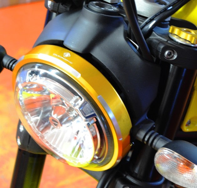 Ducabike DBK CFSCRA01 Scrambler Billet Aluminium Headlight Trim - GOLD