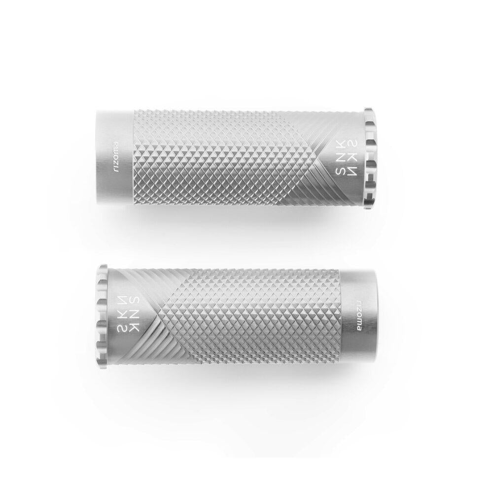 Rizoma Snake Pegs - silver / rider-passenger