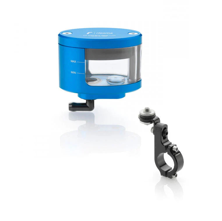 Rizoma Next Front Brake Fluid Reservoir Kit With Bracket For Tuono V4 1100 - Blue