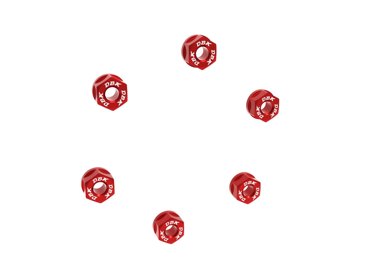 Ducabike DBK 6DSB05 NUTS SET REAR SPROCKET CARRIER M10x1.25 - Red