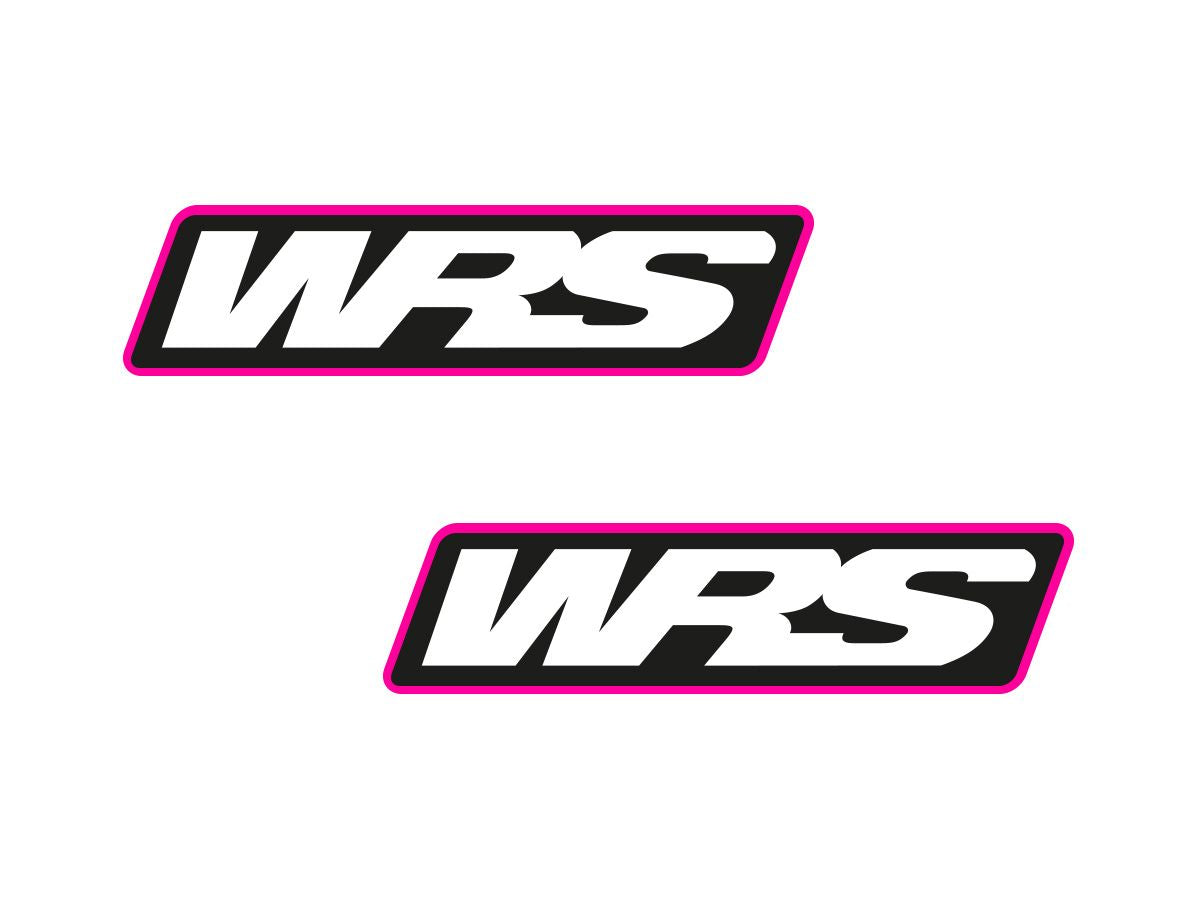 WRS Windscreen Stickers Motogp Team Version Set Of 2 - PINK FLUO / 130mm