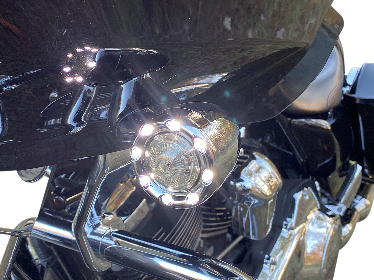 Custom Dynamics Bullet Turn Signal 1157 - Chrome - Smoke Lens
