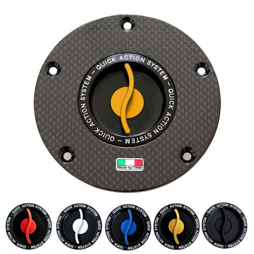TWM Quick Action Carbon Fiber Gas Cap for Aprilia - TAFP.02