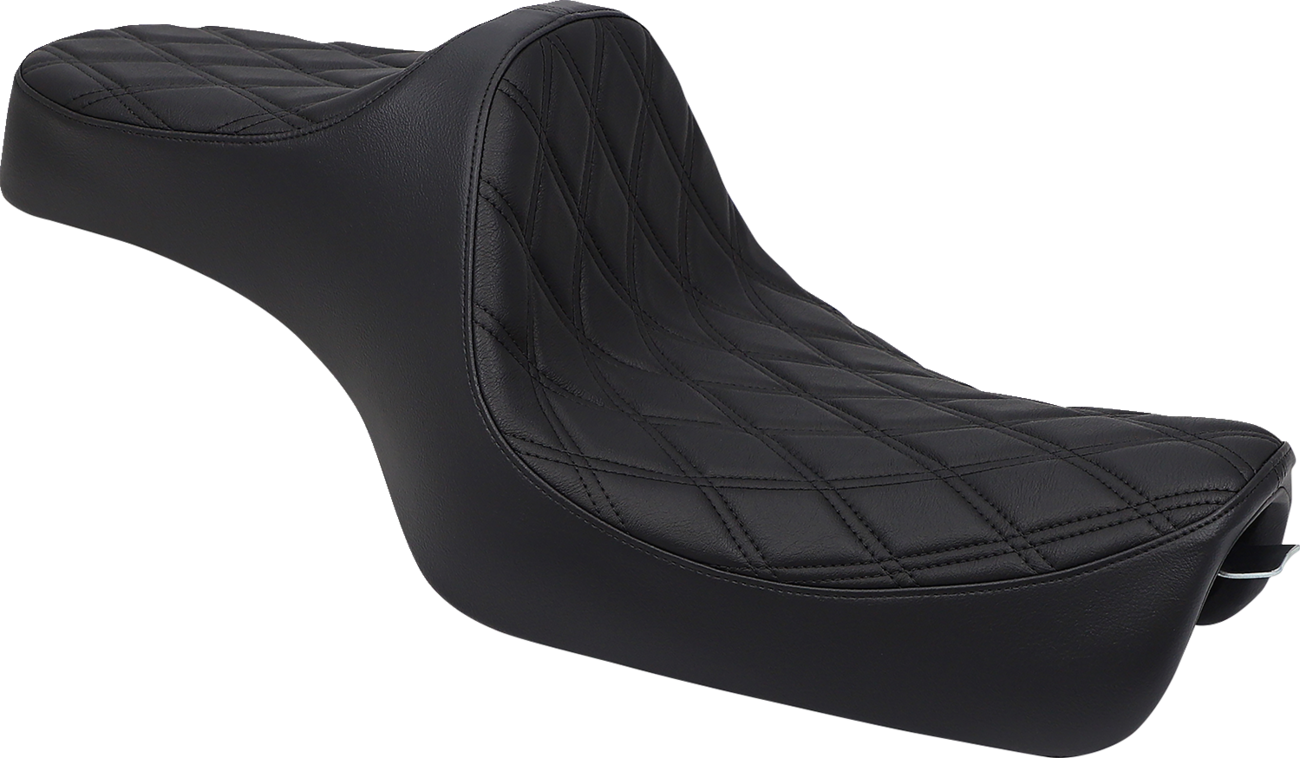 Drag Specialties Seats Predator III Seat - Double Diamond - Black Stitching - 'XL 04-'22