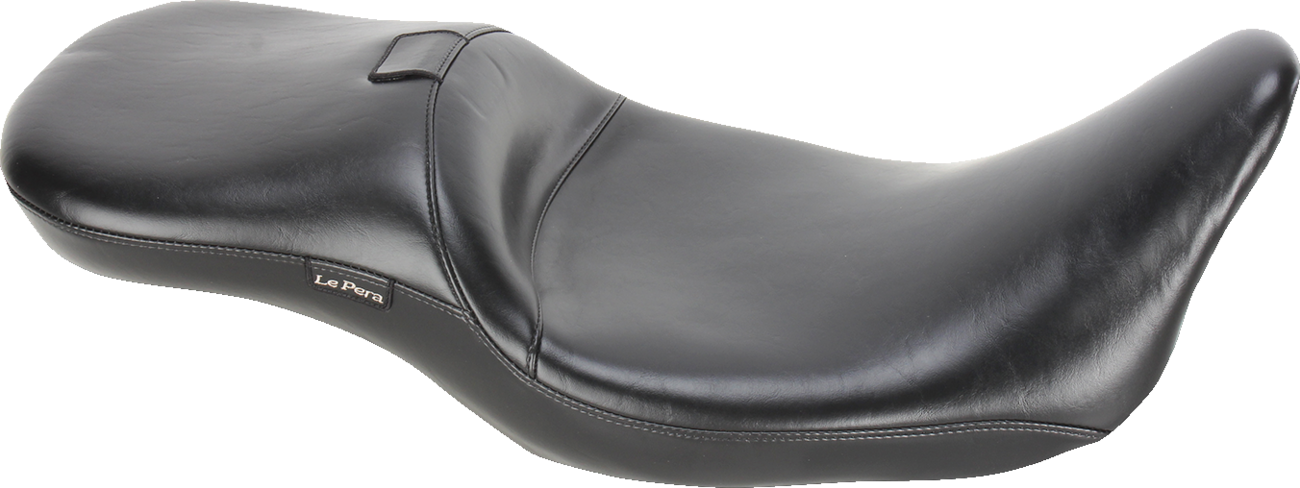 Le Pera Maverick Daddy Long Legs Seat - With Backrest - Black - Smooth - FL '08-'23