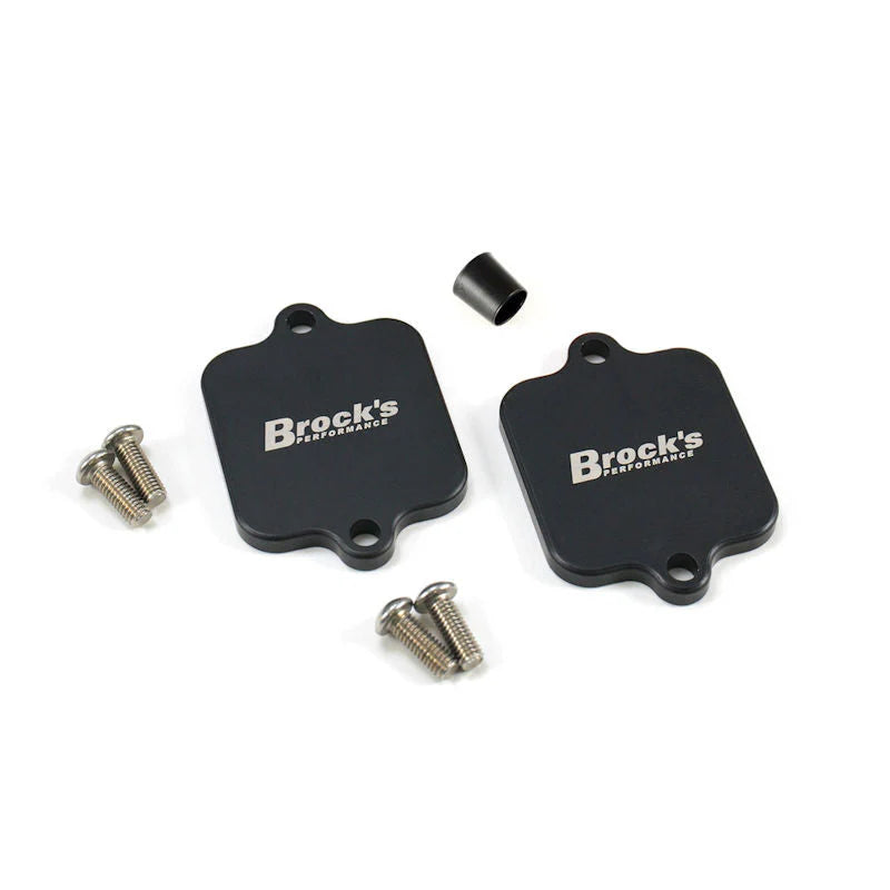 Brocks Performance Smog Pair Block Off Plate Set For Yamaha R1 R1M