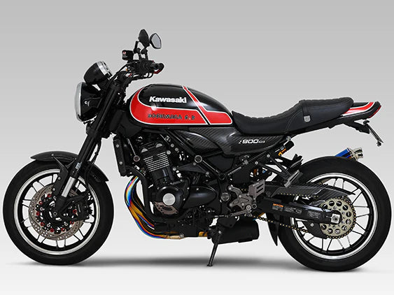 Yoshimura Z900rs/Cafe 2018-25 JMCA F-Spec Race Titanium Full System W/ Titanium Blue Sleeve
