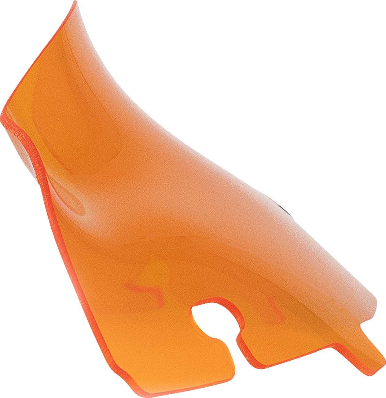 Klock Werks Kolor Flare® Windshield - 4" - Orange - '14-'25 FLH/FLHT/FLHX