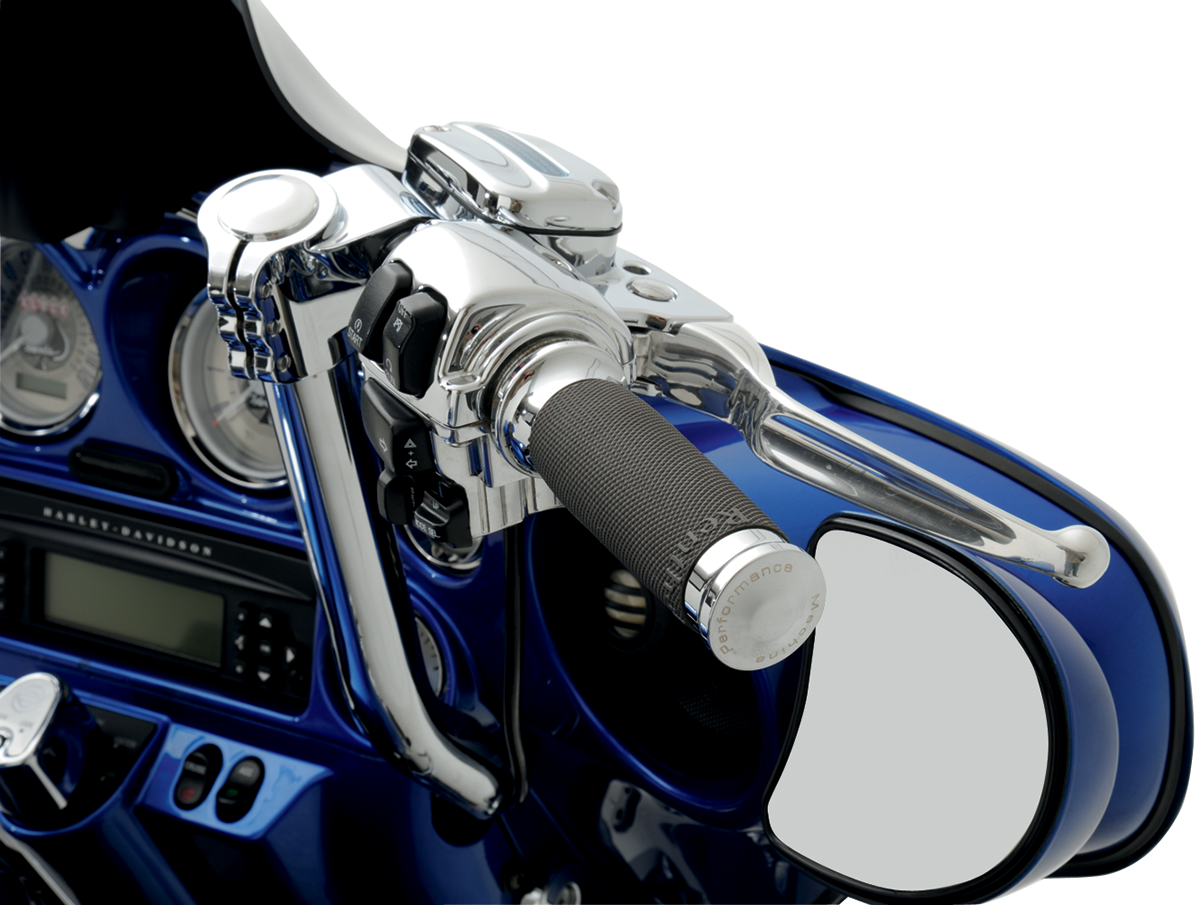 Performance Machine (PM) Contour Renthal Wrapped Grips - Chrome