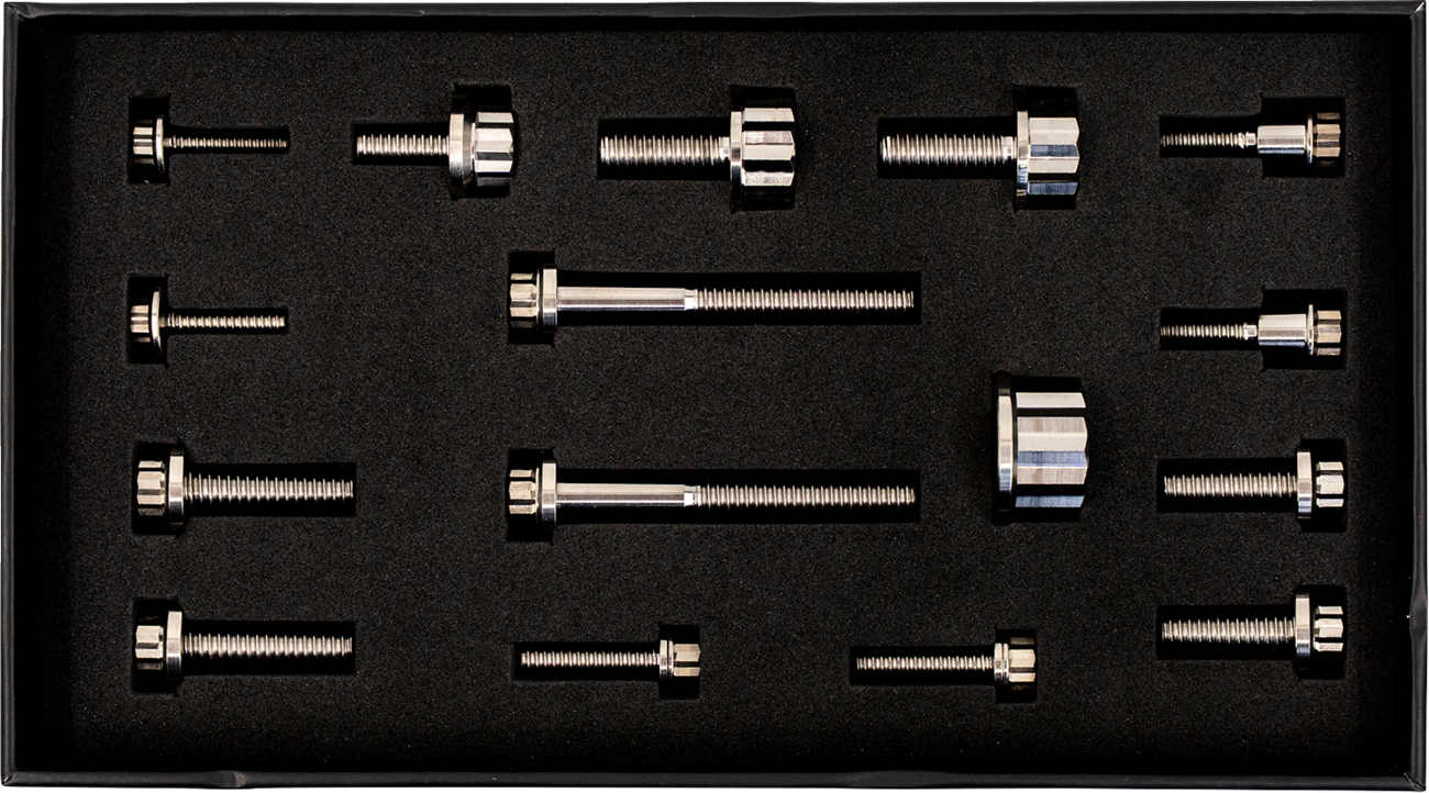 Trask Bitchin' Bolts Hardware Kit - Titanium - M8 - Peg Mount
