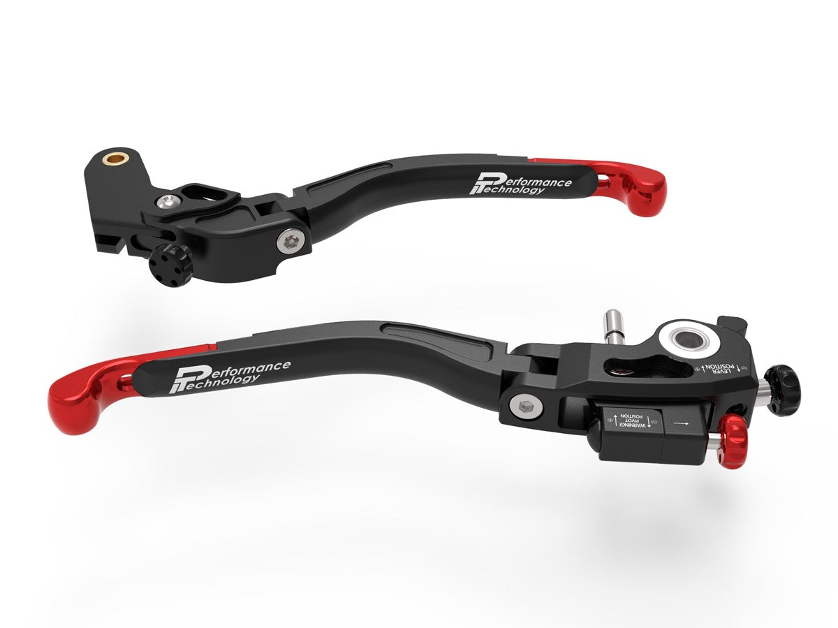 Ducabike DBK L27 Ultimate Aprilia Brake + Clutch Levers Double Adjustment - BLACK-RED