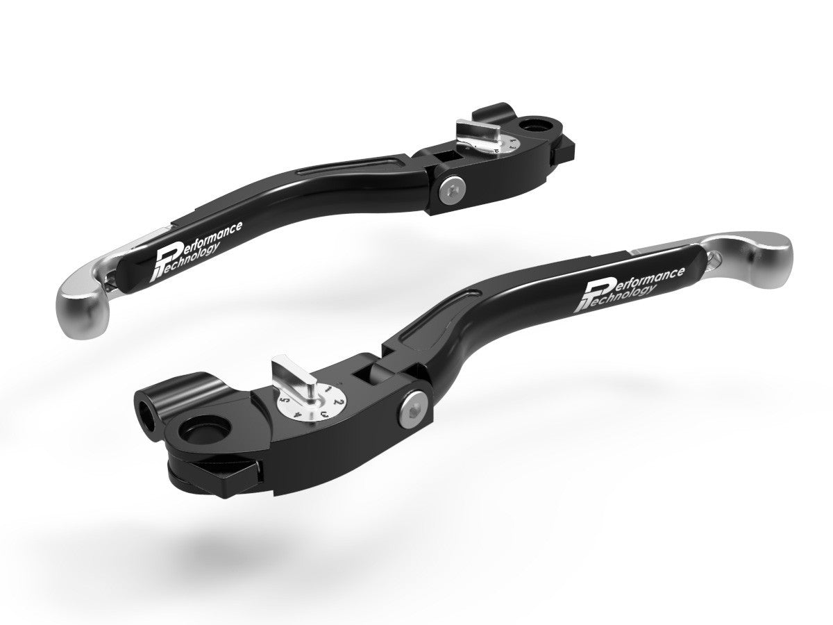 Ducabike DBK LEA03 Brake / Clutch Adjustable Levers Eco GP 2 - BLACK-SILVER