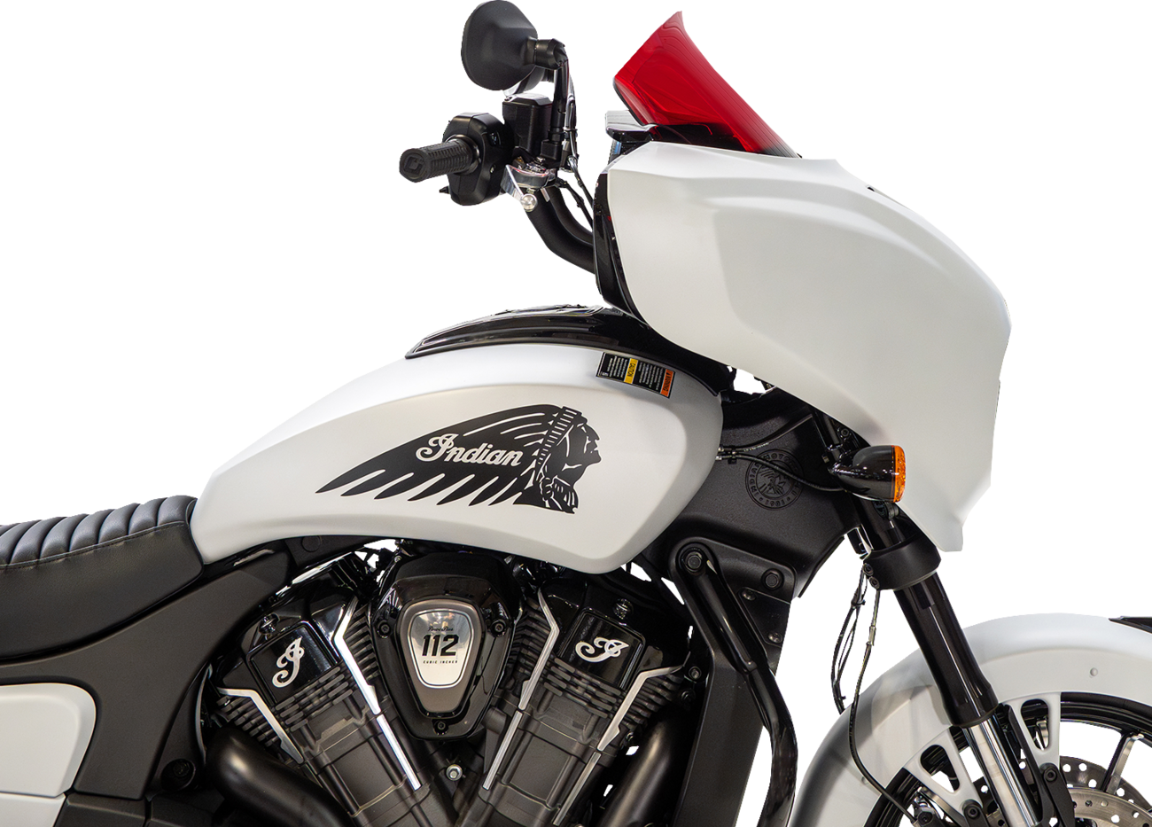 Klock Werks Windshield - 9" - Red - Chieftain PowerPlus/Roadmaster PowerPlus