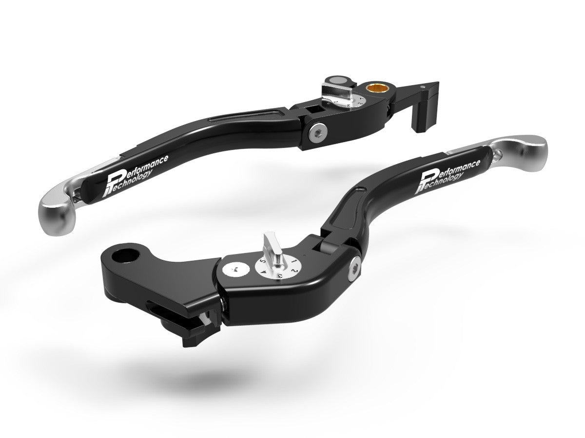 Ducabike DBK LEA08 Brake / Clutch Adjustable Levers Eco GP 2 - BLACK-SILVER