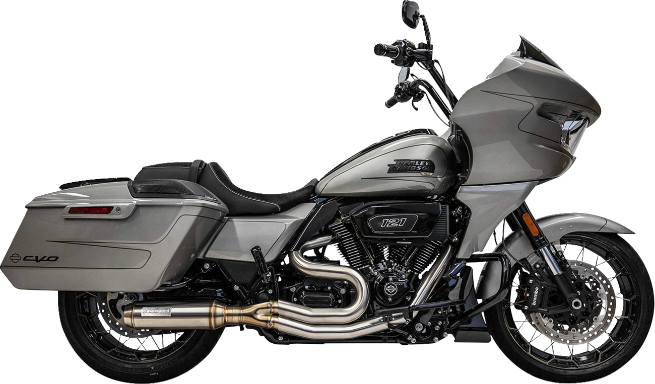 Bassani Xhaust 2-Into-1 Mid-Length Super Bike Exhaust System - Stainless Steel