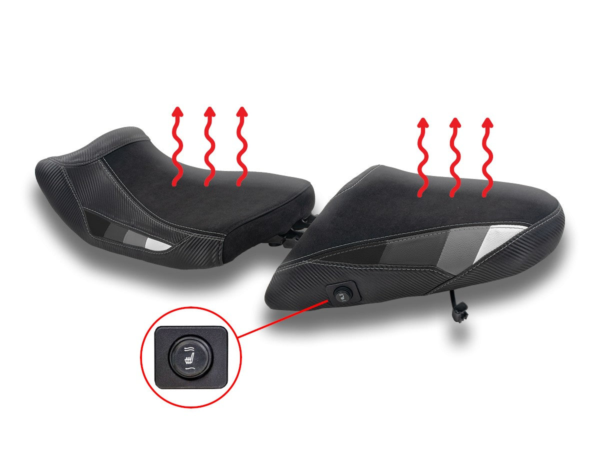 Ducabike DBK SEBR01 BMW R1300GS Lowered Heated Seat Complete Comfort (Rider + Passenger) - Black