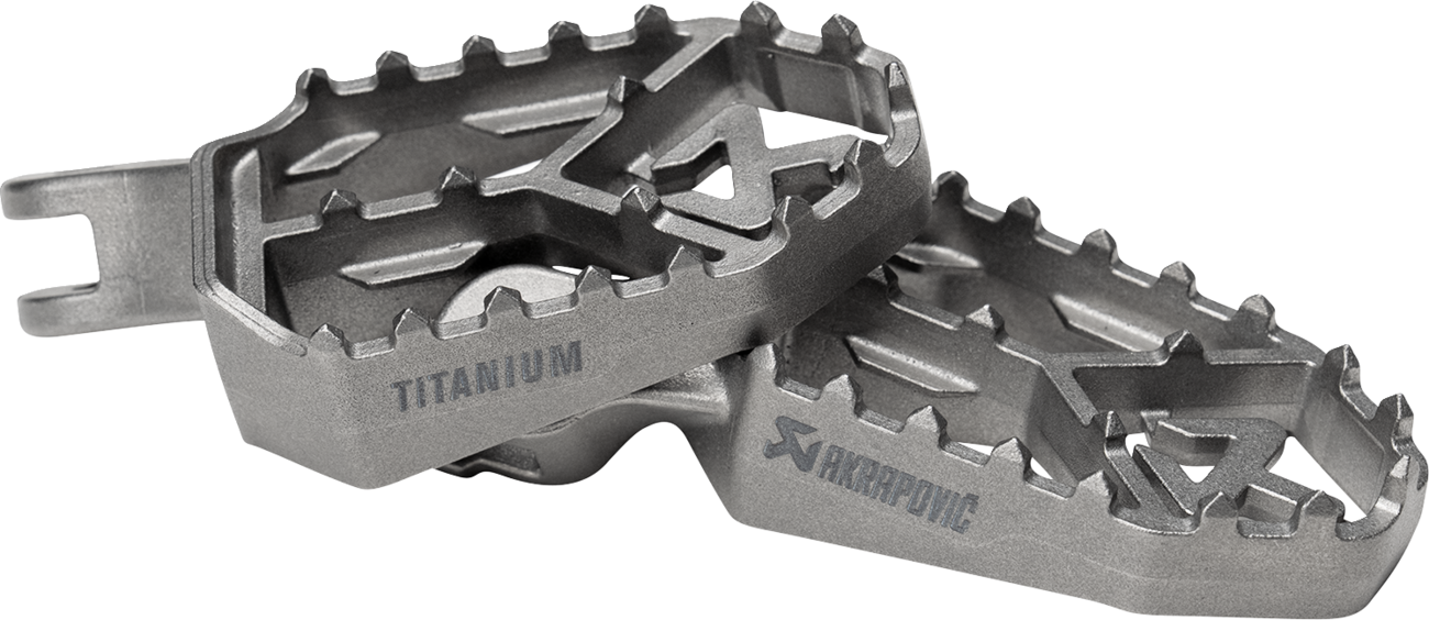 Akrapovic Adventure Foot Pegs - Titanium - Triumph