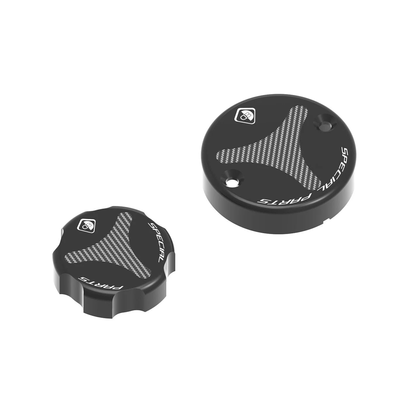 Ducabike DBK Carbon Front Brake Clutch Fluid Reservoir Cap Set For Panigale V2 V2S - Black
