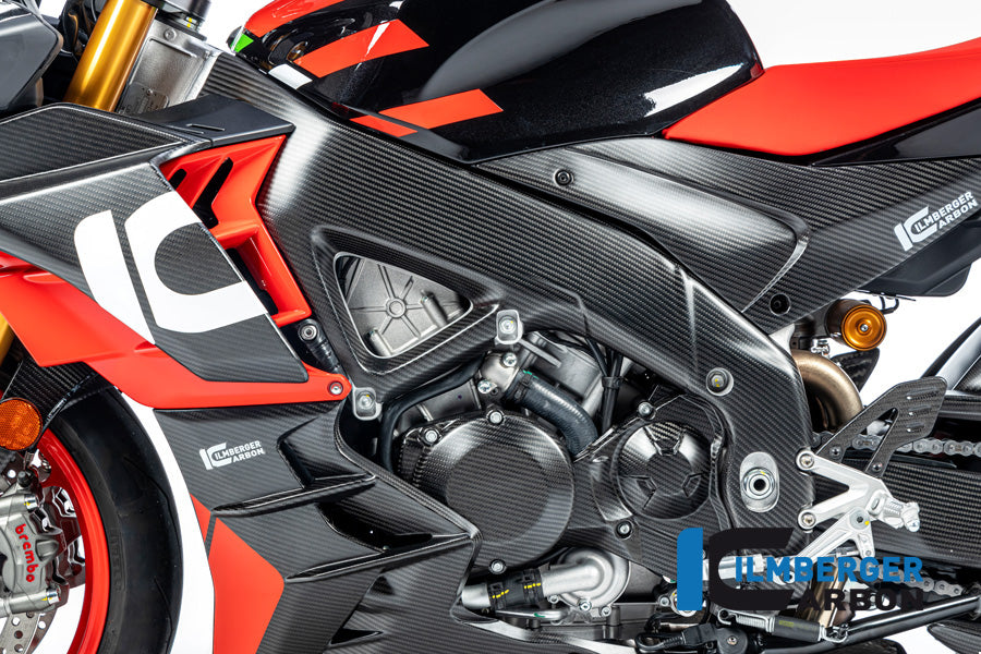 Ilmberger Carbon Frame Cover Left Side Aprilia Tuono V4 From 2021 - Matte