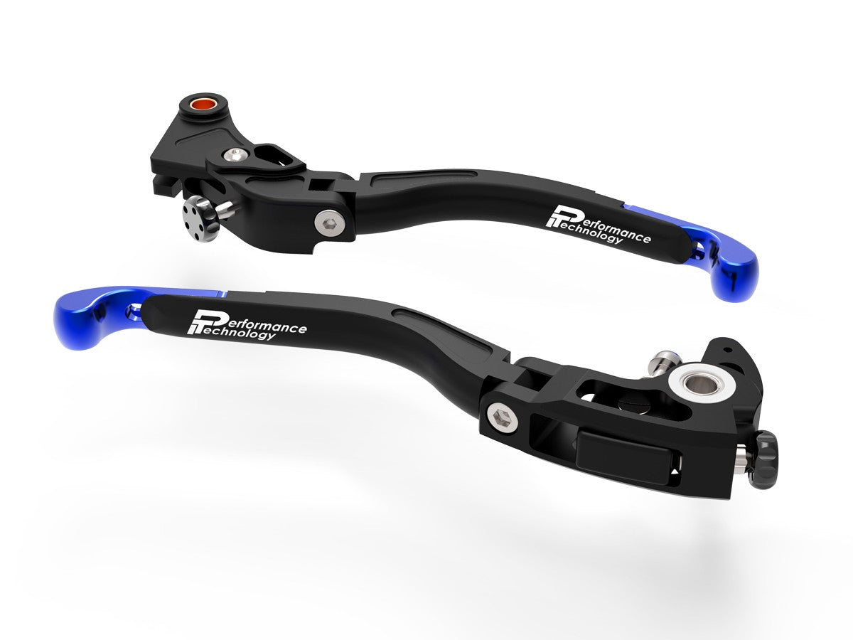 Ducabike DBK L20 Evo BMW Brake + Clutch Adjustable Levers - BLACK-BLUE