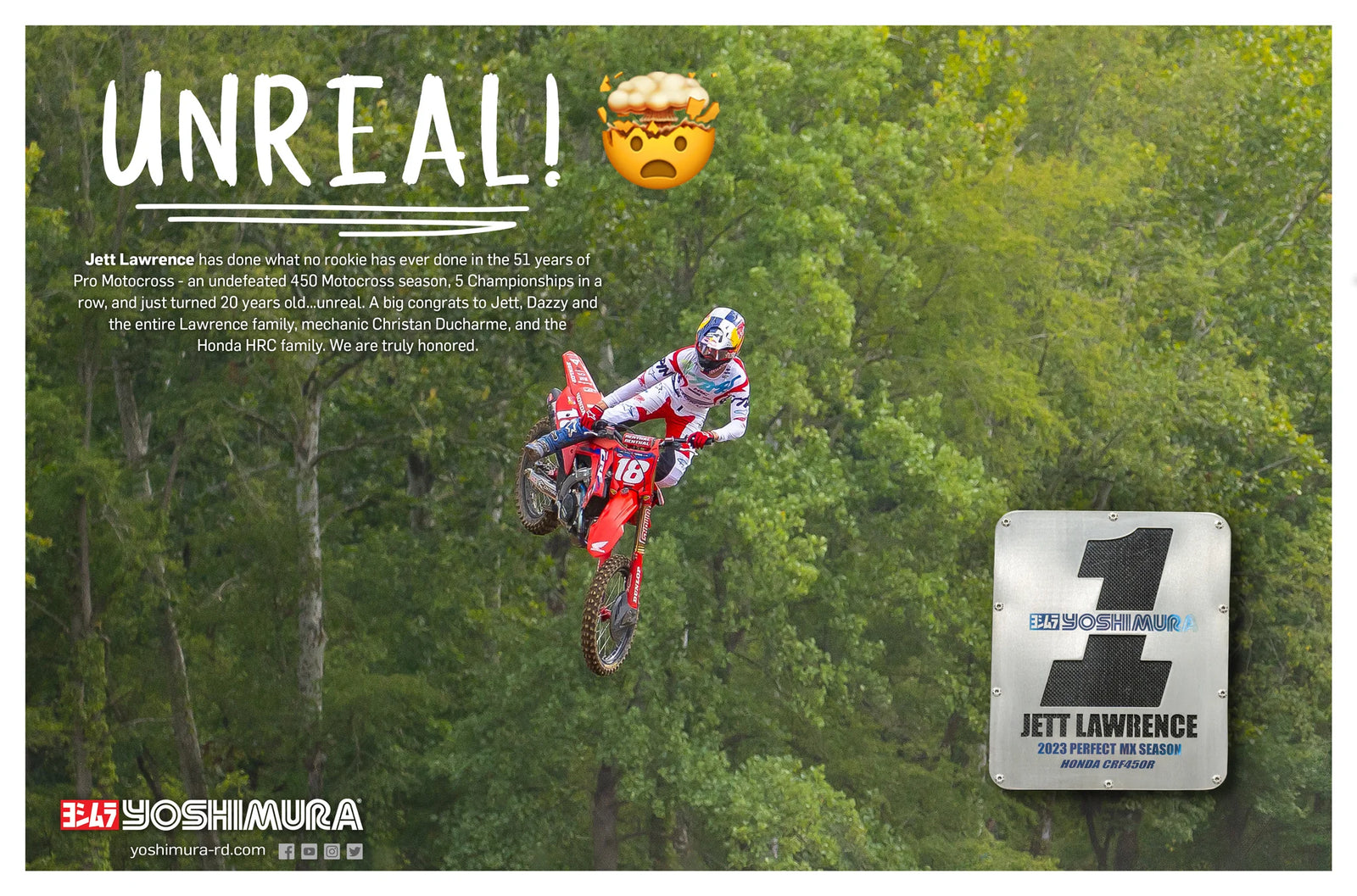 Yoshimura CRF450R/RX 2021-2024 / CRF450R-S 2023-2024 RS-12 Titanium Full Exhaust, W/ Titanium Muffler