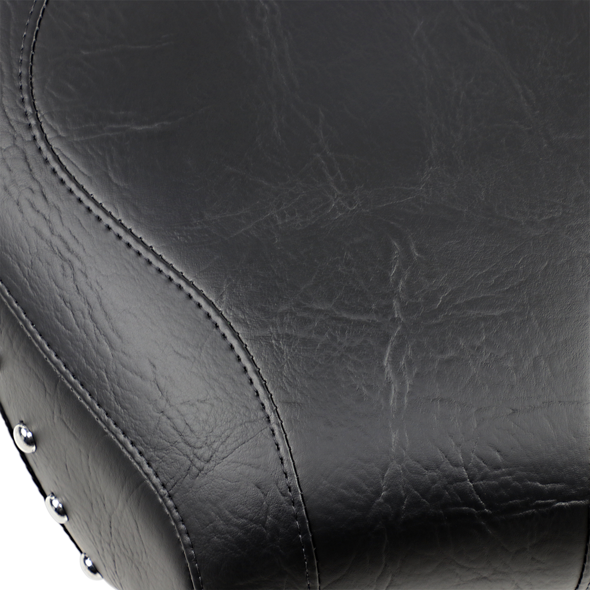Mustang Wide Rear Seat - Studded - Black - Softail '84-'99