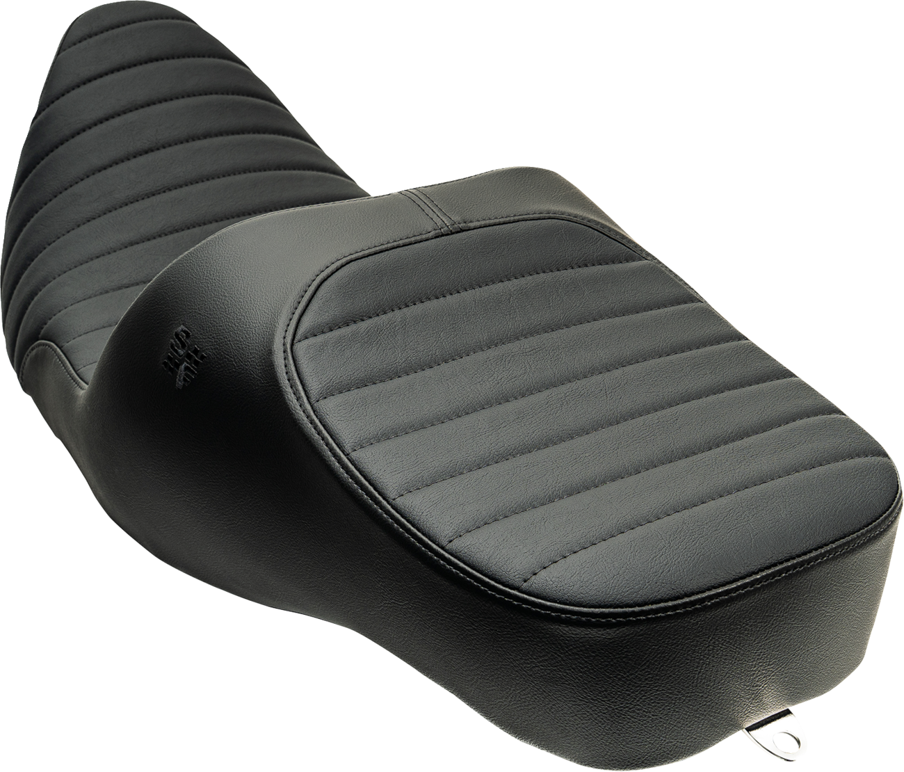 Slyfox Chariot Seat - Black Classic Stitch - Black Logo - FLH/FLT '09-'23.5