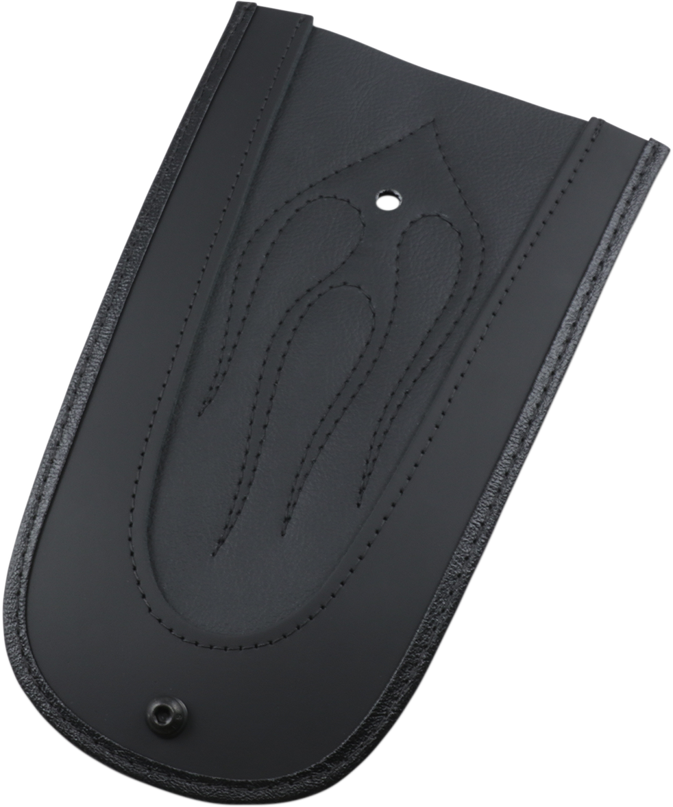 Drag Specialties Seats Fender Skin - Flame Stitched Automotive-Grade Vinyl Center - 10"
