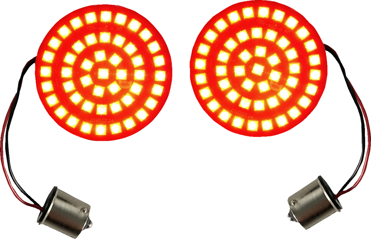 Custom Dynamics Turn Signal Insert - LED - Red - 1156